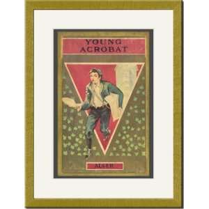    Gold Framed/Matted Print 17x23, Young Acrobat