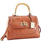 Koret Handbags Bamboo Top Handle Tooled Satchel Sale $49.99 (43% off)