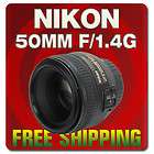 Nikon AF S Nikkor 50mm f/1.4G Autofocus Lens 2180 BRAND NEW 