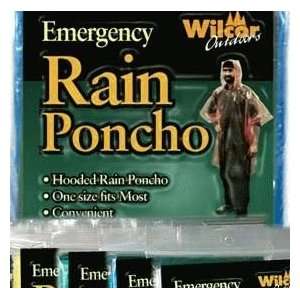 Emergency Hooded Rain Poncho (24 pc Set) (Reusable, Lightweight 