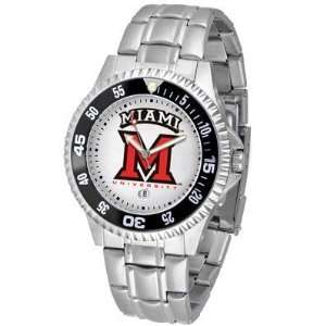   Ohio RedHawks Mens Competitor Stainless Steel Watch