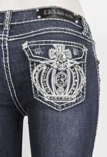 La Idol plus size Jeans with Jeweld Crown Design 17,19,21  