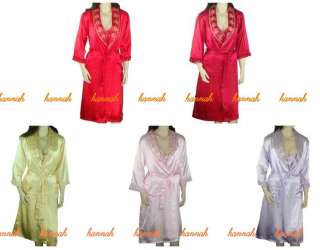 Japanese Kimono Robe Sleepwear Dress One Size WS008 4  
