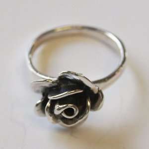  Thaimart Beautiful Rose Flower Ring 925 Sterling Silver 
