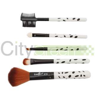 Brand New 5pcs White Cosmetic Makeup Brushes Set Blush Lip Brow 