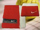 NIKE Basketball LEBRON JAMES Wristbands 1 pr DOUBLE WIDE Red Black w 