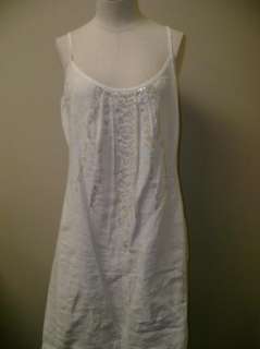 Eileen Fisher Sequined Cami Dress White NWT $248  