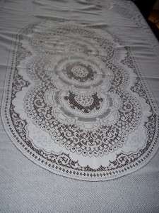   LACE TABLECLOTH RECTANGLE 70 X 90 FLORAL WLTC329 TABLE TOPPER  