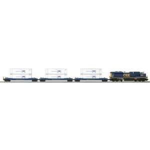  O 27 SD70ACe Freight Set with PS2, CSX Toys & Games