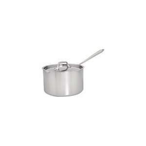 All Clad Stainless Steel 4 Qt. Sauce Pan With Lid   Gray  