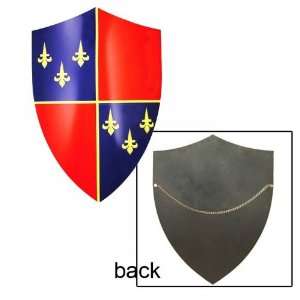  Red & Blue Medieval Shield French Design Sports 