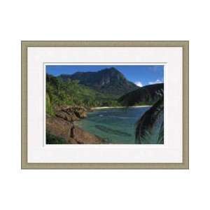 Silhouette Island Seychelles Framed Giclee Print 