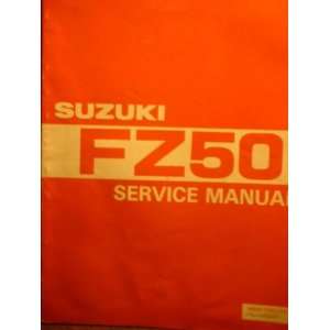  Suzuki Factory Service Manual / 1982 FZ50Z / Pt # 99500 