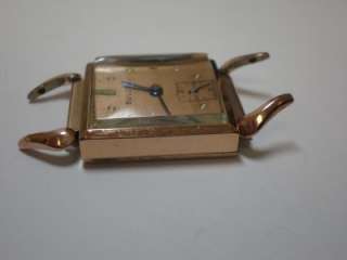 THIS IS A VINTAGE BULOVA WATCH, 17 JEWEL, 14K ROSE GOLD FILLED CASE 
