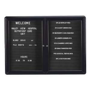  Ovation Radius Changeable Letter Board with Two Doors and 
