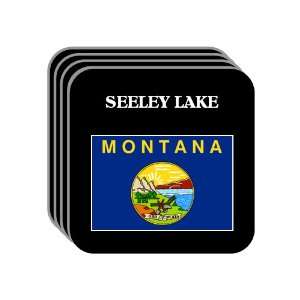  US State Flag   SEELEY LAKE, Montana (MT) Set of 4 Mini 