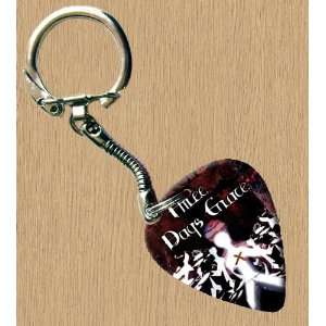 Three Days Grace Premium Guitar Pick Keyring  Musical 