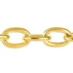  4mm Gold Plated Cable Chain Link Arts, Crafts & Sewing