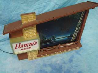 Vintage Hamms Starry Skies Motion Display Beer Bar Sign Light Up 