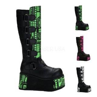   MENS SIZING Calf Boots Lace Up Gothic Platform Boots Hardware Shoes