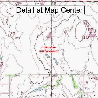 USGS Topographic Quadrangle Map   Collinsville, Oklahoma (Folded 