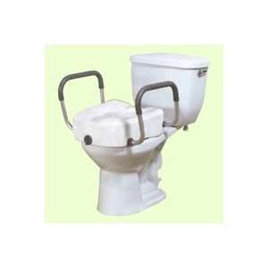 Drive Premium Plastic Elevated Toilet Seat With Lock, White, without 