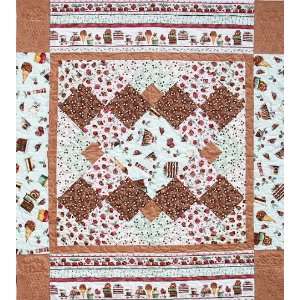 Chocolate Covered Diamonds with Backing Quilt Kit