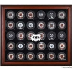  Montreal Canadiens Mahogany Framed 30 Hockey Puck Logo 