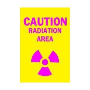 Caution Radiation Sign,14 X 10in,al,eng   BRADY  