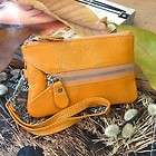 Real Leather Clutch Evening Mobile Cell Phone Bag Wallet Purse Key 
