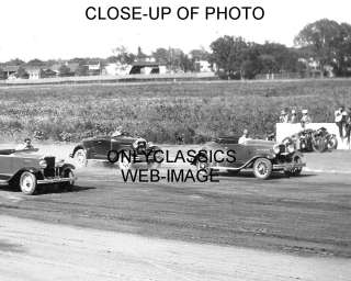 1930s EARLY STOCK CAR RACE PHOTO DENVER COLORADO NASCAR  