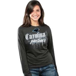 5th and Ocean Carolina Panthers Womens Long Sleeve Triblend T Shirt 