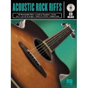    Hal Leonard ACOUSTIC ROCK GUITAR RIFFS BOOK/CD Musical Instruments