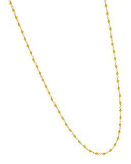 Yellow Long Chain Necklace  