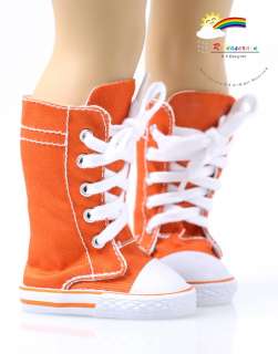 Knee Shoes Sneakers Boots Orange for American Girl  