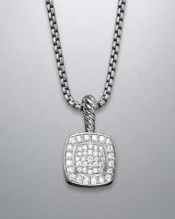 Y9512 David Yurman 7mm Pave Diamond Petite Albion Necklace