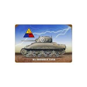  Sherman Tank M4 Military Sign 