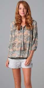 Joie Perry Watercolor Blouse  