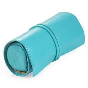    Cathys Concepts Curacao Leather Jewelry Roll, Blue