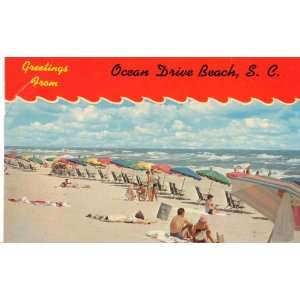  Post Card GREETINGS FROM OCEAN DRIVE BEACH, S.C., K15980 