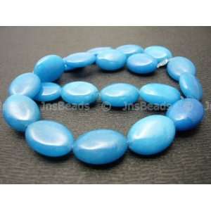  13x18mm Puff Oval Beads 16, Turquoise Candy Jade Arts 