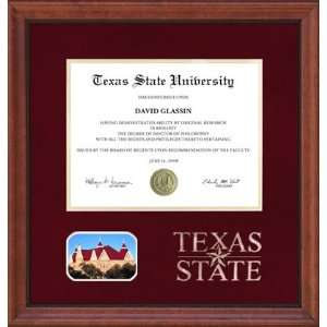  Texas State Diploma Frame with Etched Acrylic Logo 