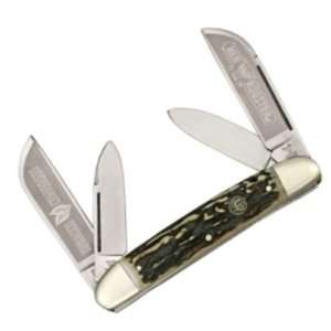   Knives 224DSTC Tobacco Congress Pocket Knife with Genuine Stag Handles