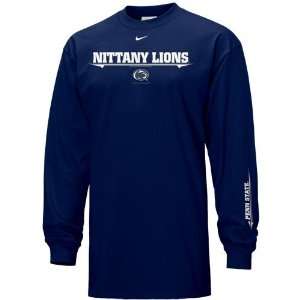  Nike Penn State Nittany Lions Navy Blue Graphic Long 