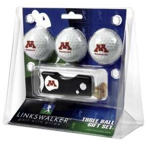  Minnesota Golden Gophers NCAA 3 Golf Ball Gift Pack w/ Spring 