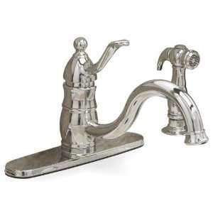 Sonoma Teapot Style Kitchen Faucet with Deck Plate & Handsprayer 