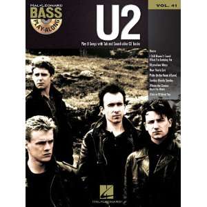    U2   Bass Play Along Volume 41 (Book/CD) (9781458416483) U2 Books