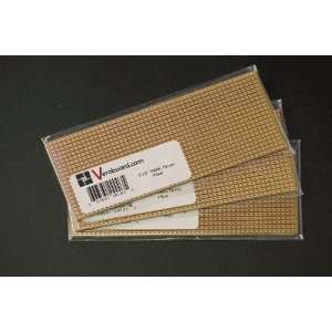  Pack of 3 Prototype Universal Stripboard 2x5 (50x125mm 