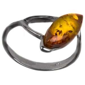  Natural Light Honey Amber Sterling Silver Marquise Shape 