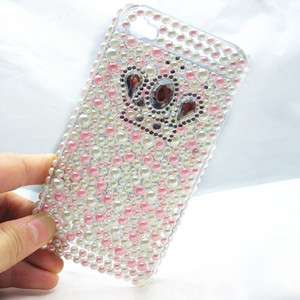 Bling blingy Crystal Crown back cover case for iphone 4  
